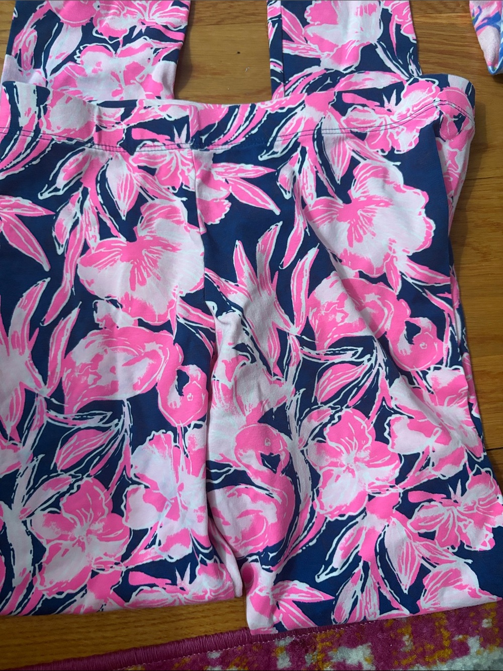 Floral Navy & Pink Pants
